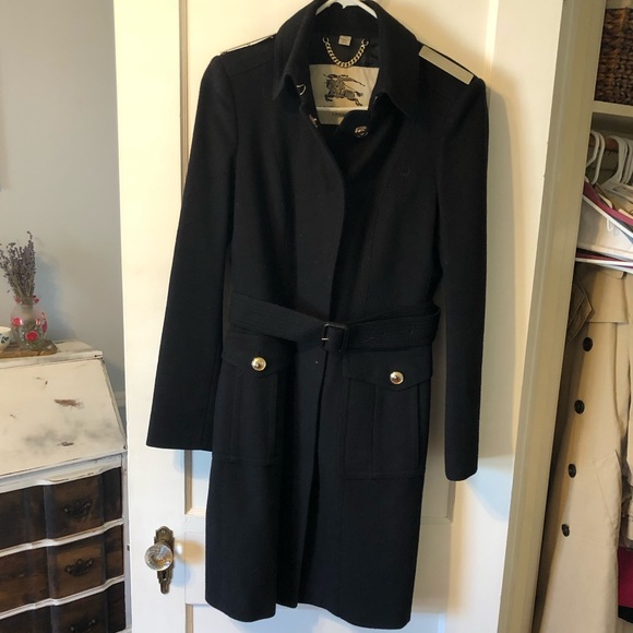 Burberry Jackets & Blazers - Burberry 80% wool 20% cashmere black coat